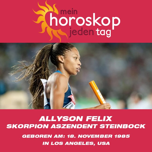 Allyson Felix: Die Scorpion-Superstarin