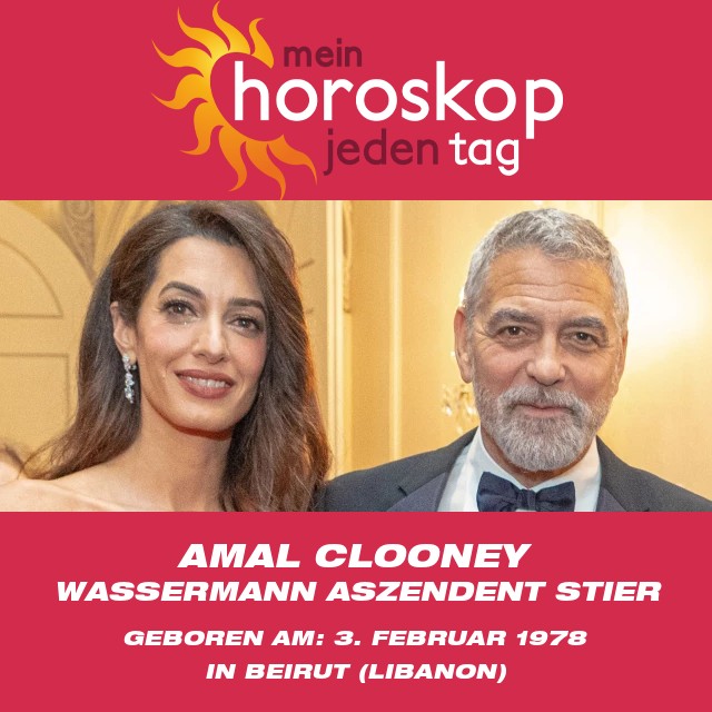 Amal Clooneys Einblicke in die Aquarische Astrologie