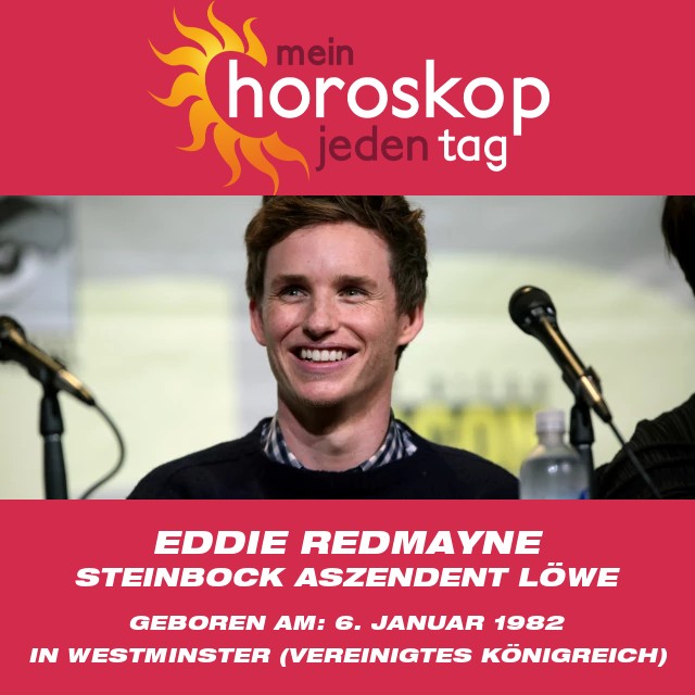 Eddie Redmayne\'s astrologische Einblicke zum Sternzeichen Steinbock