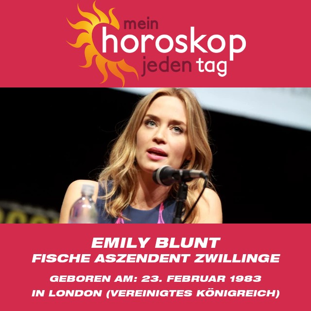 Emily Blunts astrologisches Profil: Die Fische-Sternzeichen-Trägerin