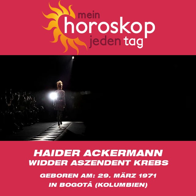 Enthüllung des Einflusses von Haider Ackermann auf das Sternzeichen Widder