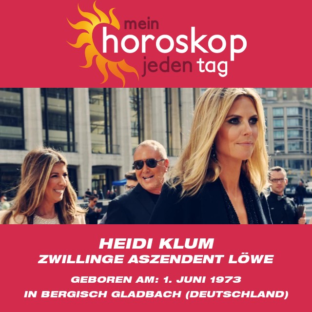 Heidi Klum: Die Ikone der Zwillinge Enthüllt