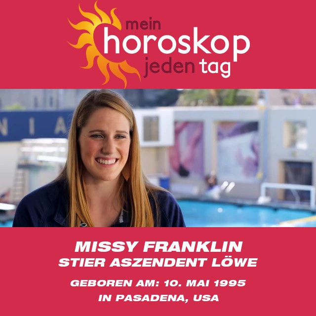 Missy Franklin: Das Sternzeichen Stier