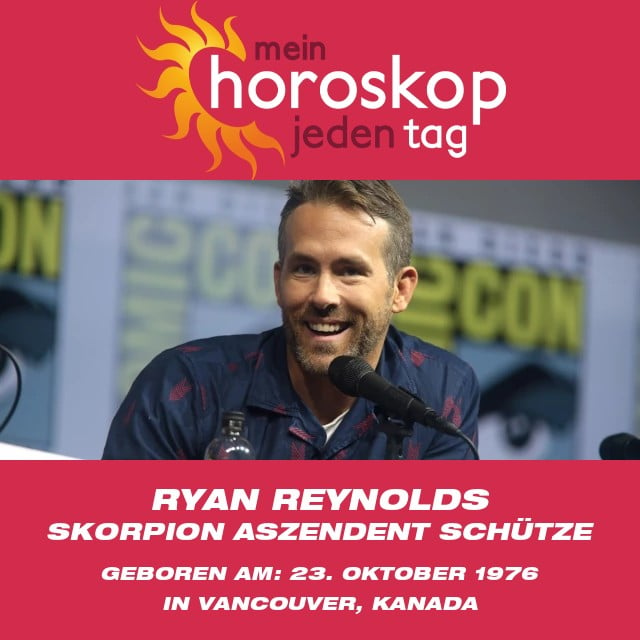 Ryan Reynolds: Astrologische Einblicke in die Skorpion-Eigenschaften