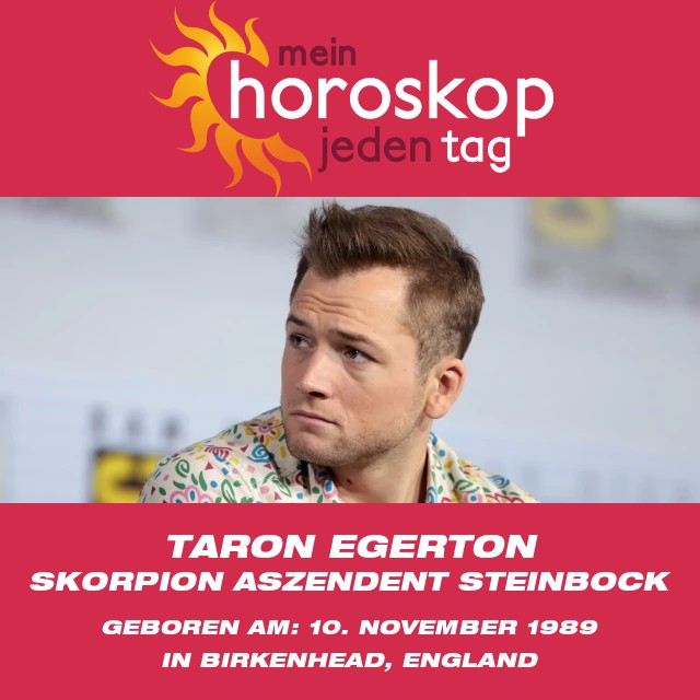 Taron Egertons Einblicke in die Skorpionastrologie оптимiert