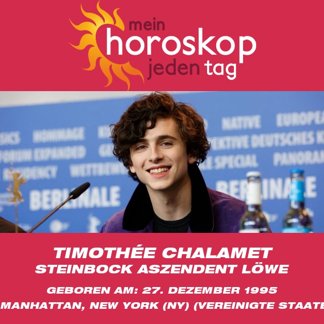 Timothée Chalamet: Astrologisches Profil eines Steinbocks