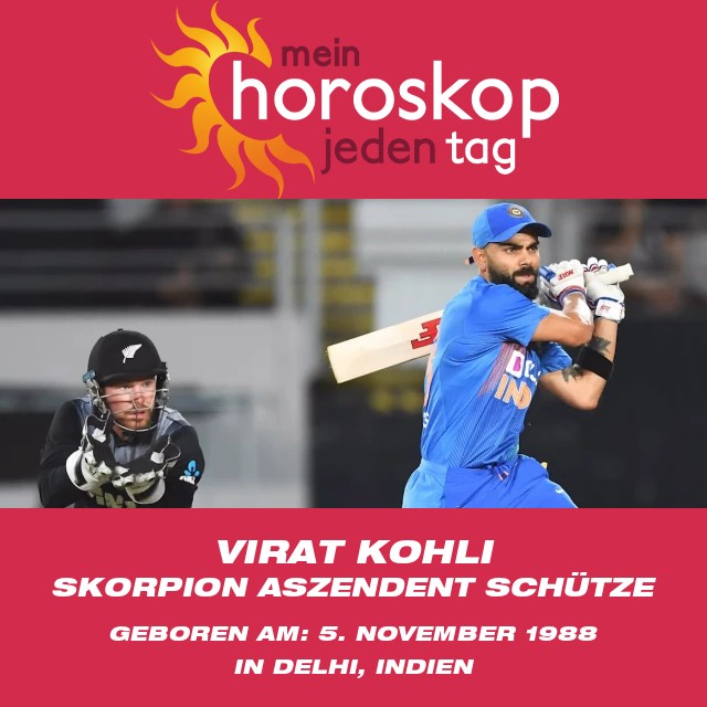 Virat Kohli: Der astrologische Einfluss seines Skorpion-Zeichens