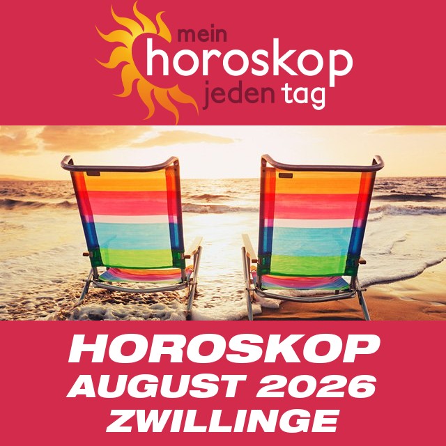 Monatliches Horoskop August 2026 für Zwillinge