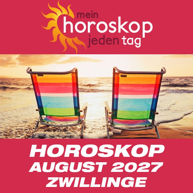 Monatliches Horoskop August 2027 für Zwillinge