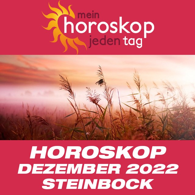 Monatliches Horoskop  Dezember 2022 für Steinbock