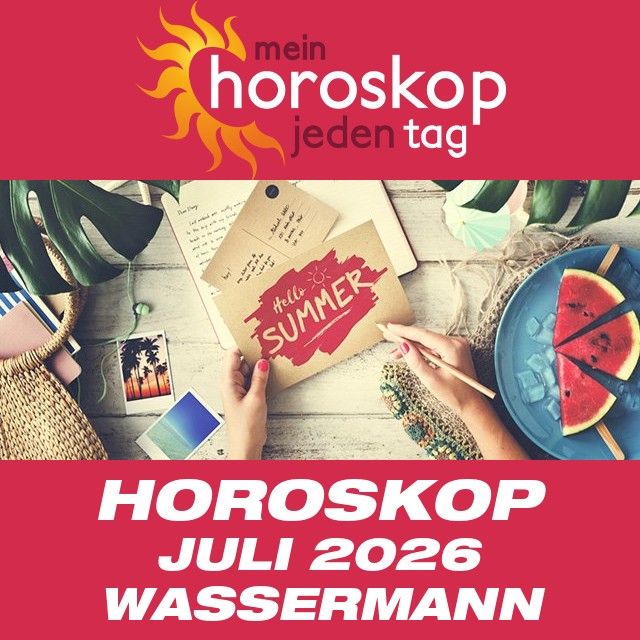 Monatliches Horoskop Juli 2026 für Wassermann