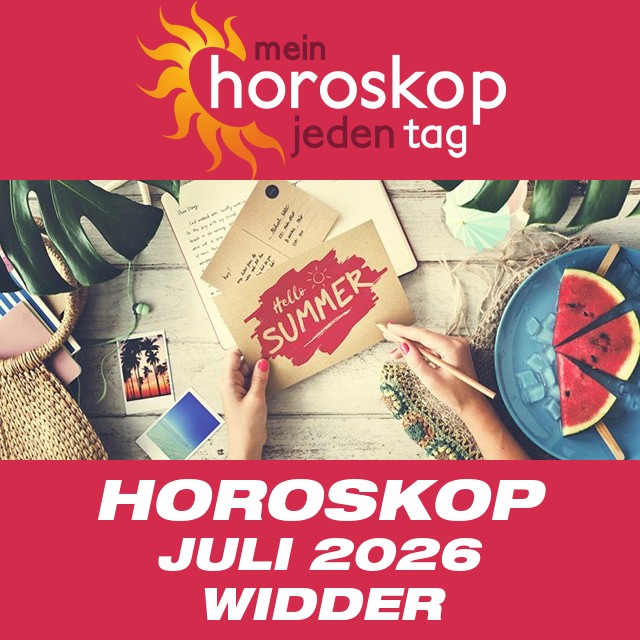 Monatliches Horoskop Juli 2026 für Widder