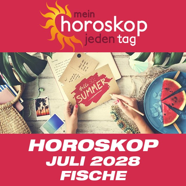 Monatliches Horoskop Juli 2028 für Fische