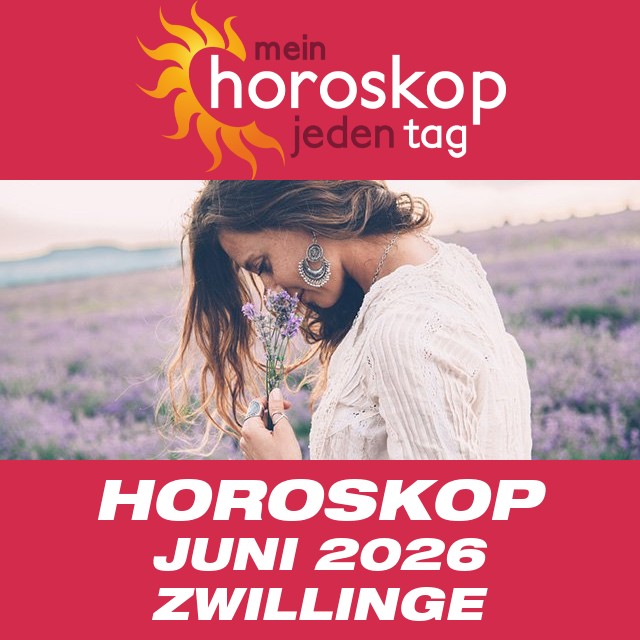 Monatliches Horoskop Juni 2026 für Zwillinge