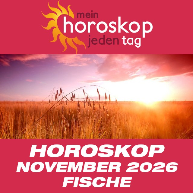 Monatliches Horoskop November 2026 für Fische