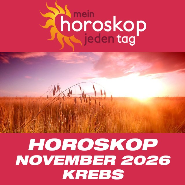 Monatliches Horoskop November 2026 für Krebs