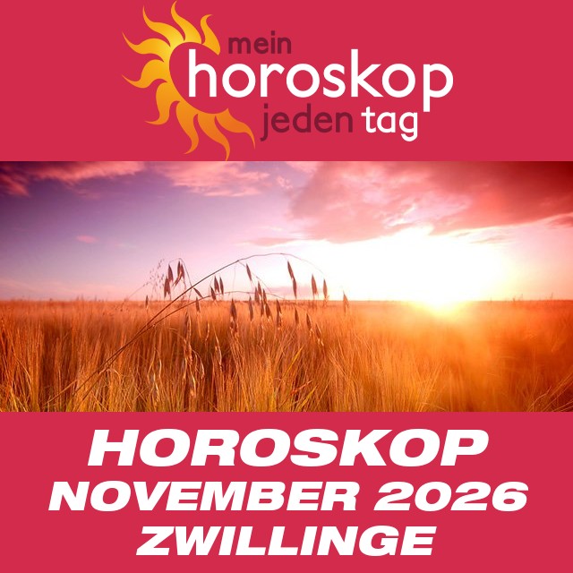 Monatliches Horoskop November 2026 für Zwillinge