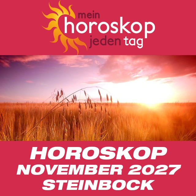 Monatliches Horoskop November 2027 für Steinbock